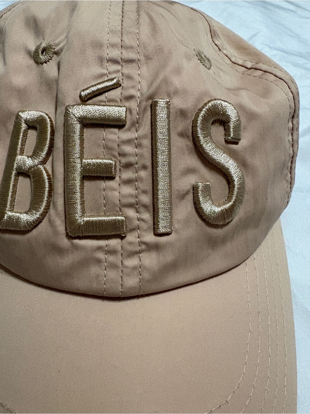 BEIS Tan Baseball Cap with Gold Embroidery - Picture 2 of 9